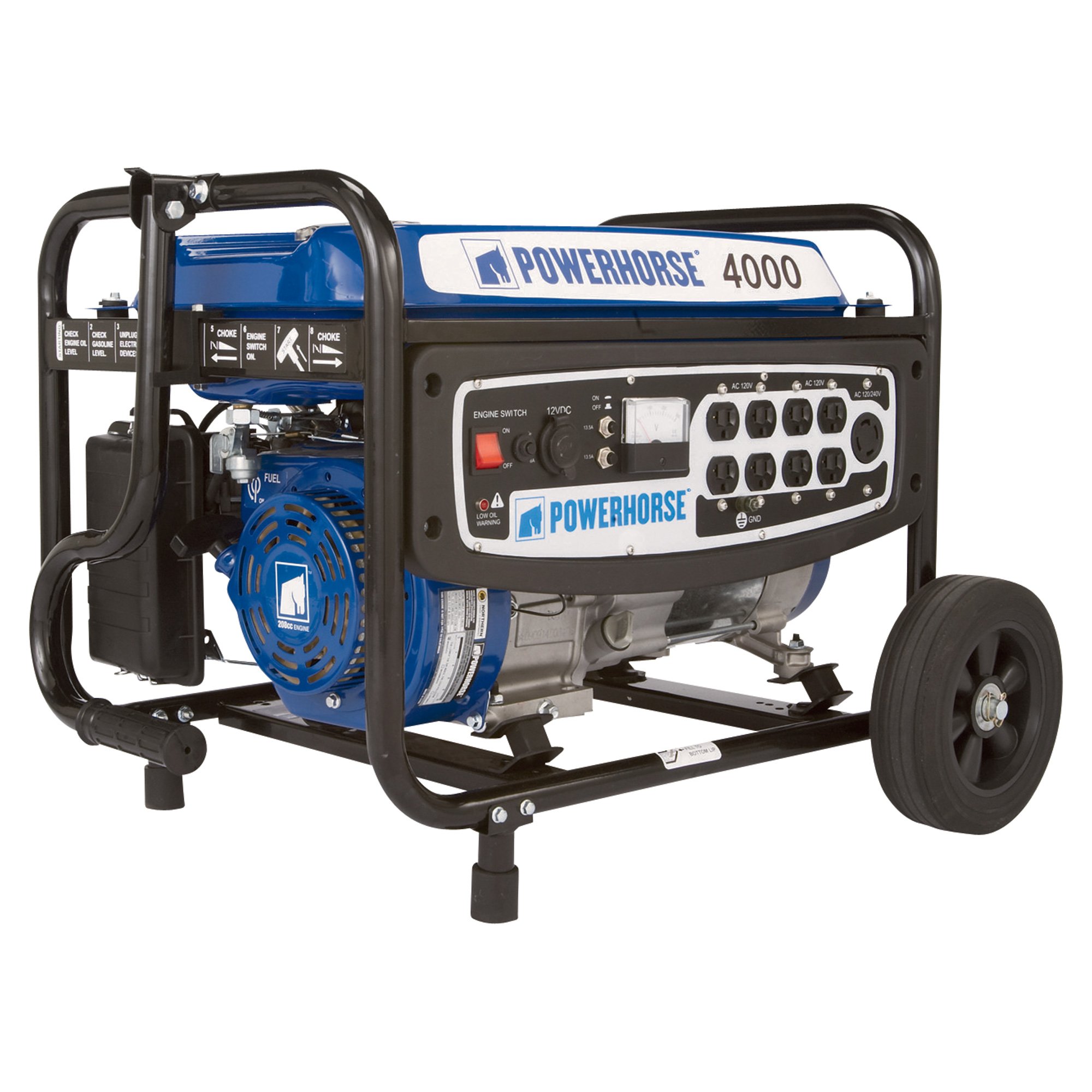 Powerhorse Portable Generator — 4000 Surge Watts, 3100 Rated Watts